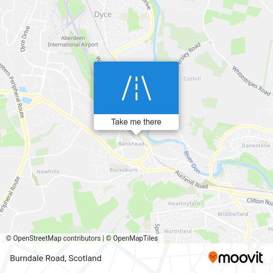 Burndale Road map