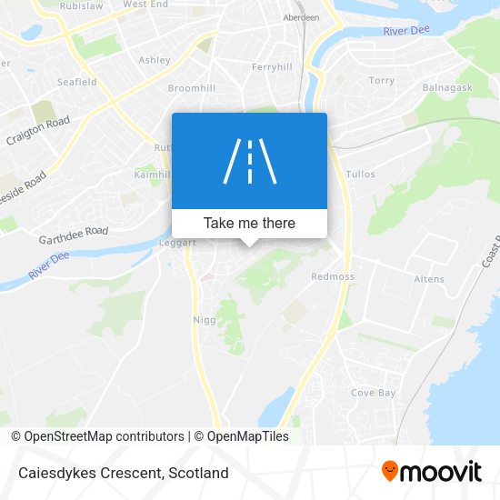 Caiesdykes Crescent map