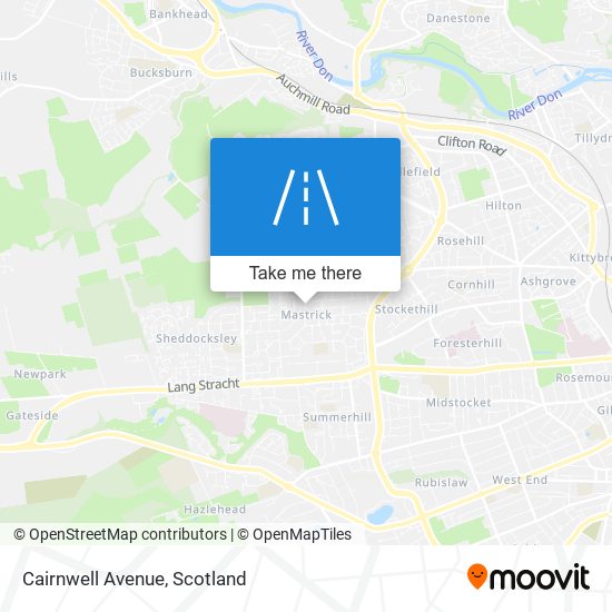 Cairnwell Avenue map