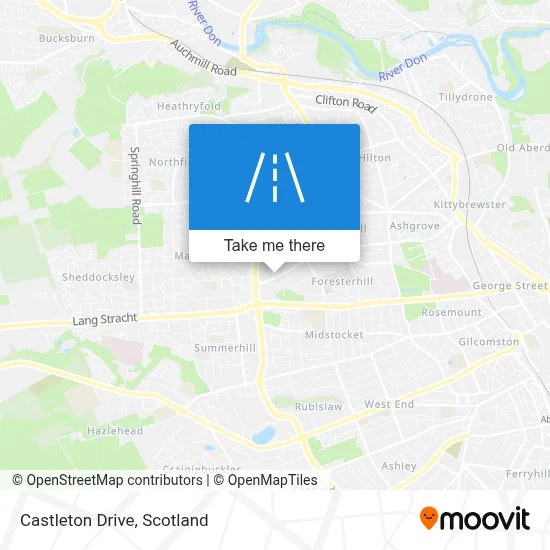 Castleton Drive map