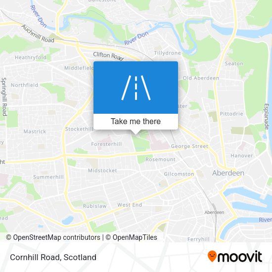 Cornhill Road map