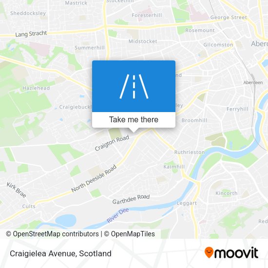 Craigielea Avenue map