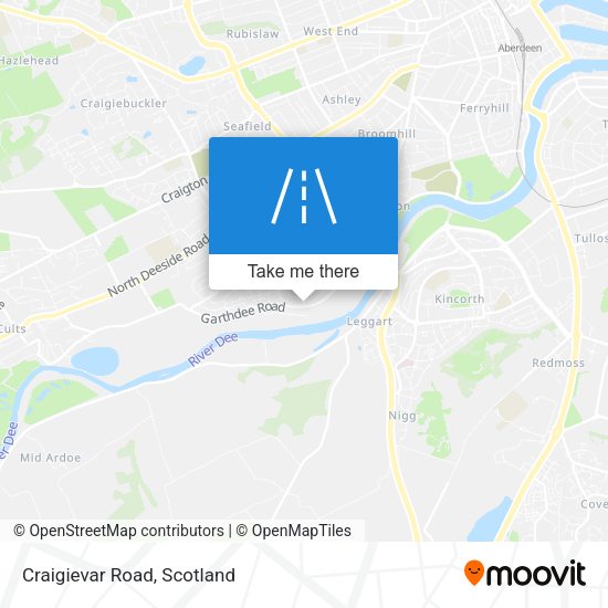 Craigievar Road map