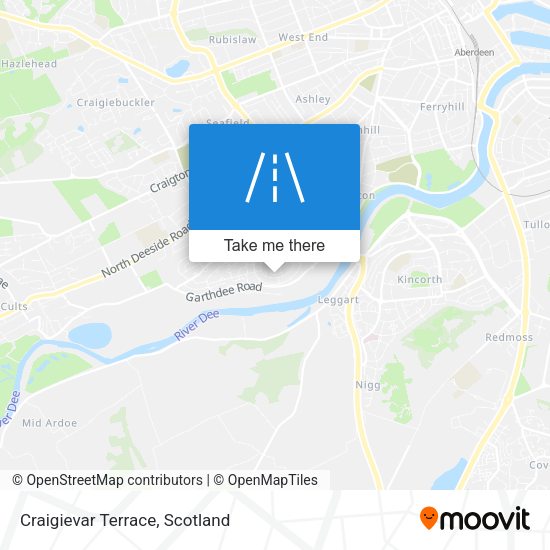 Craigievar Terrace map