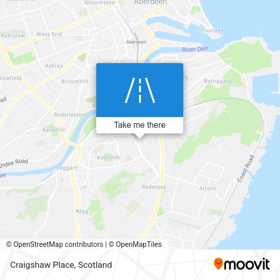 Craigshaw Place map