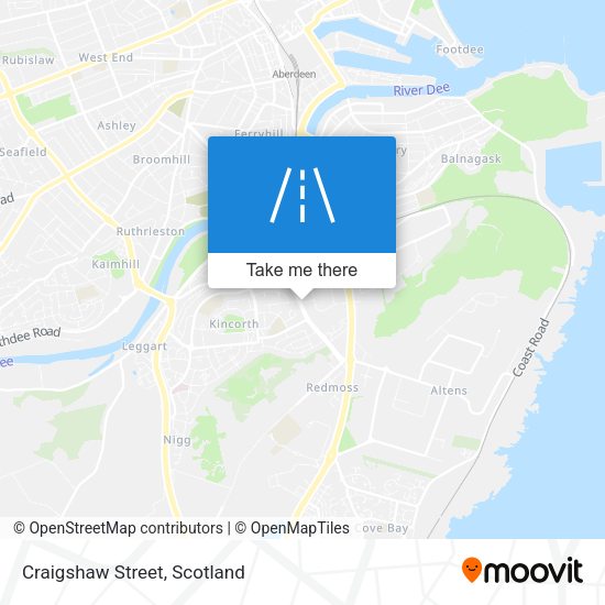 Craigshaw Street map