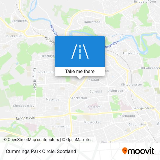 Cummings Park Circle map