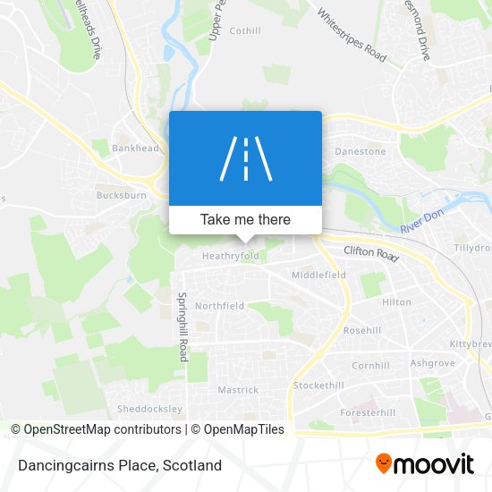 Dancingcairns Place map