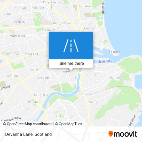 Devanha Lane map