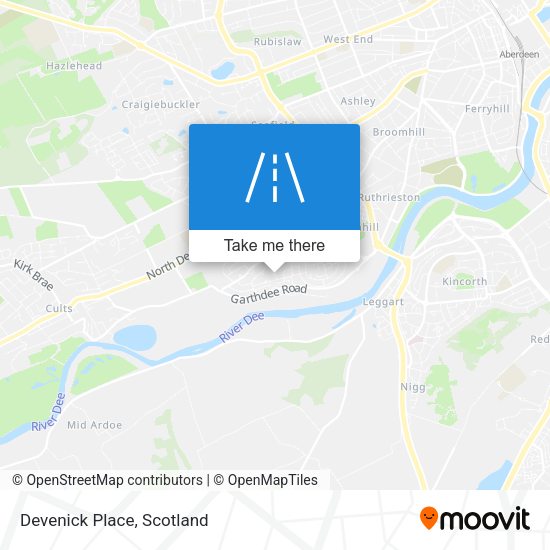 Devenick Place map