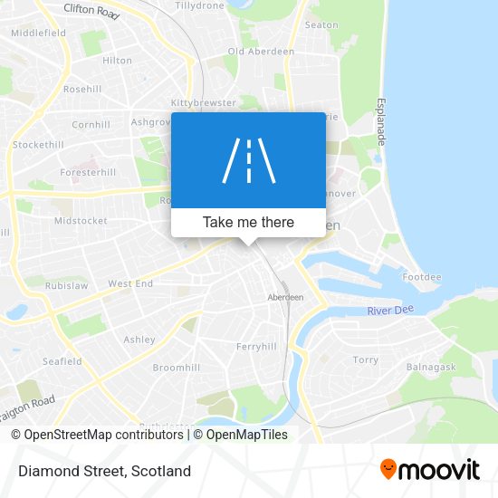 Diamond Street map