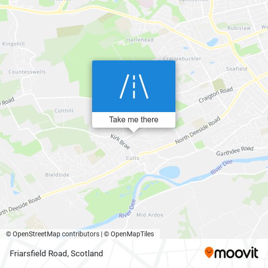 Friarsfield Road map