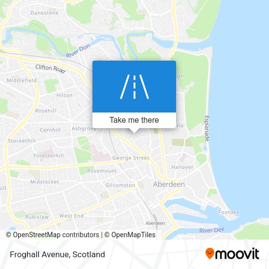 Froghall Avenue map