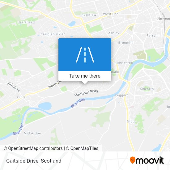 Gaitside Drive map