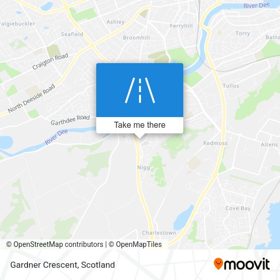 Gardner Crescent map