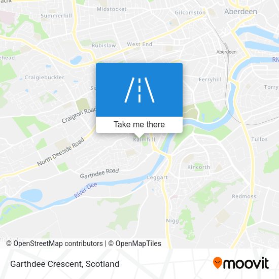 Garthdee Crescent map