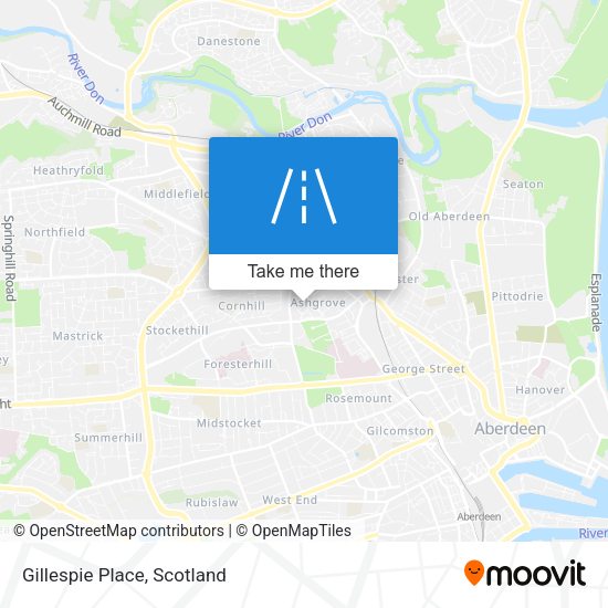 Gillespie Place map