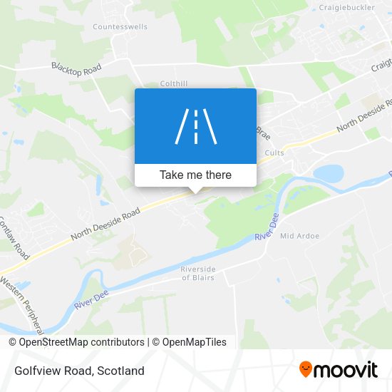 Golfview Road map