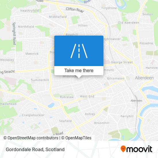 Gordondale Road map