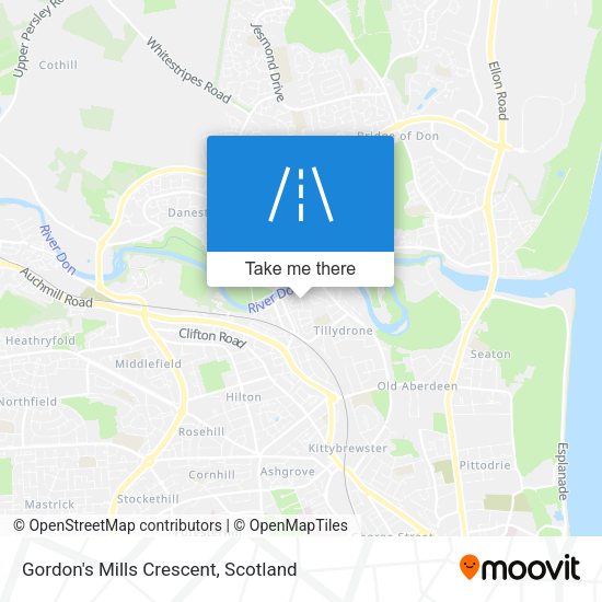 Gordon's Mills Crescent map