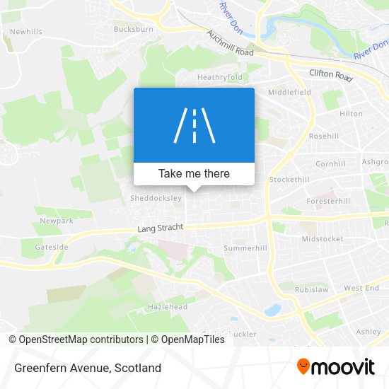 Greenfern Avenue map