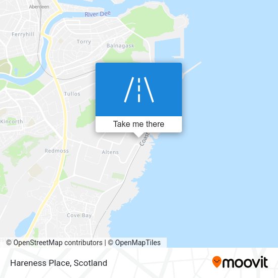 Hareness Place map