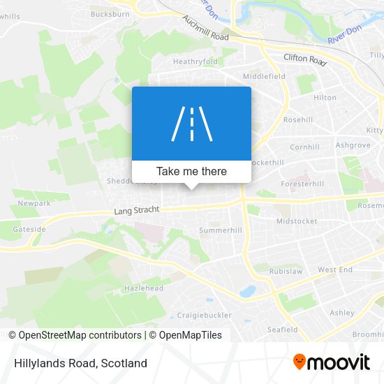 Hillylands Road map