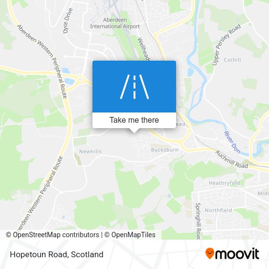 Hopetoun Road map