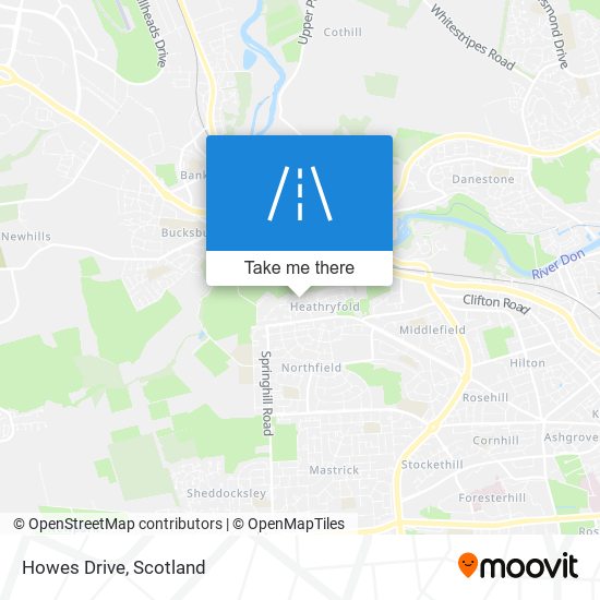 Howes Drive map