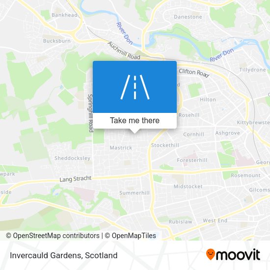 Invercauld Gardens map
