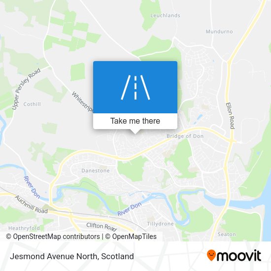 Jesmond Avenue North map