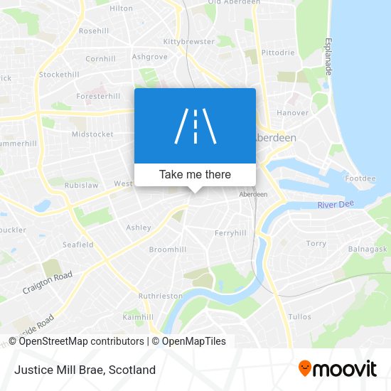 Justice Mill Brae map