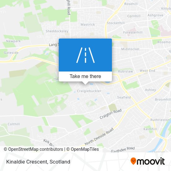 Kinaldie Crescent map