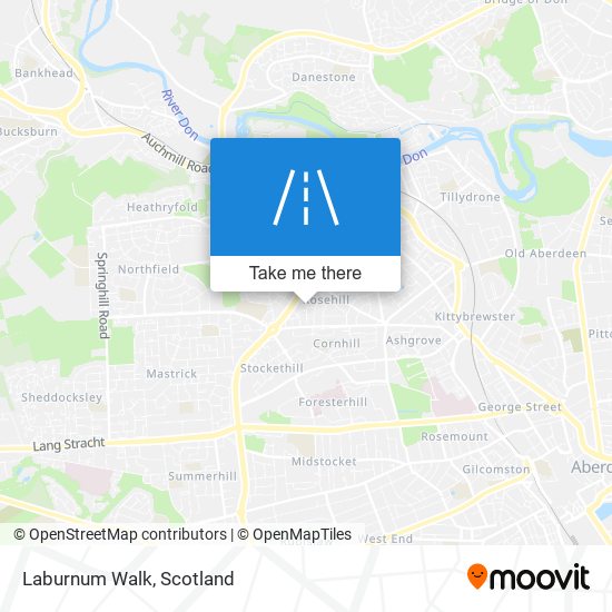 Laburnum Walk map