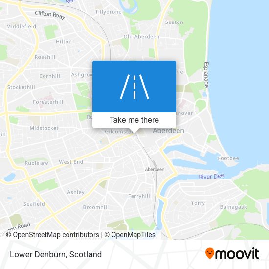 Lower Denburn map
