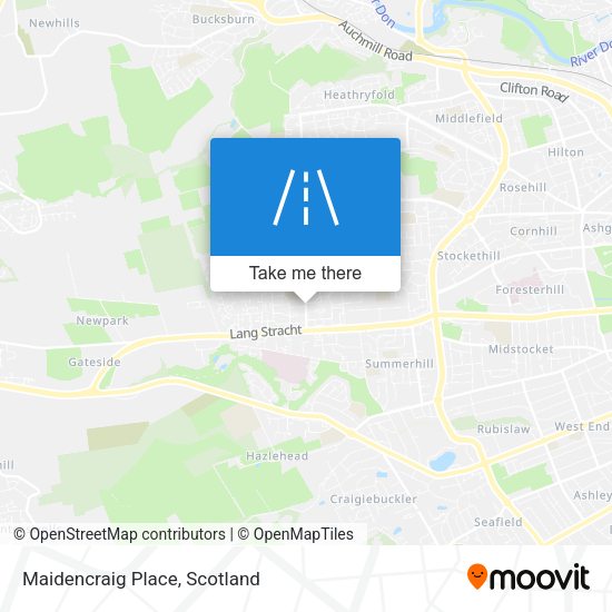 Maidencraig Place map