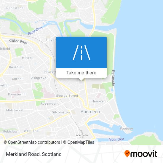 Merkland Road map
