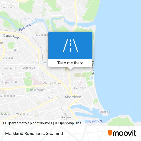 Merkland Road East map