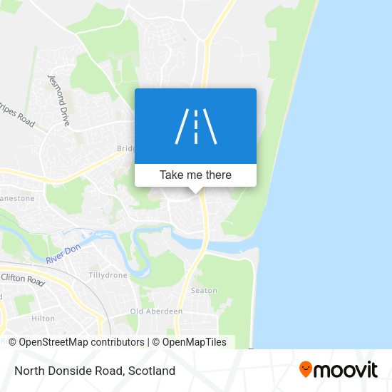 North Donside Road map