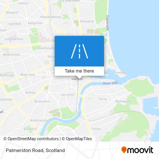 Palmerston Road map