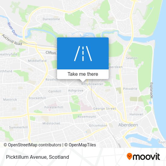 Picktillum Avenue map