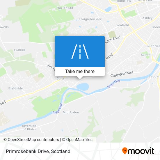 Primrosebank Drive map