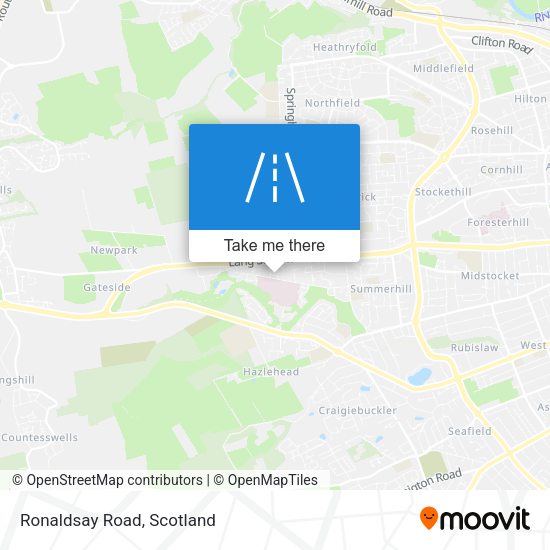 Ronaldsay Road map