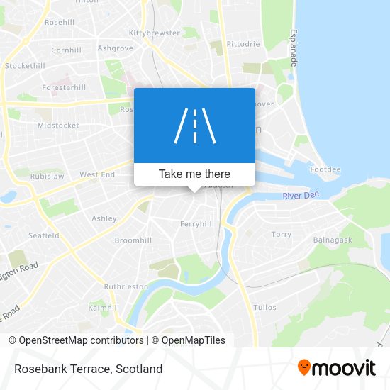 Rosebank Terrace map