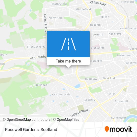 Rosewell Gardens map