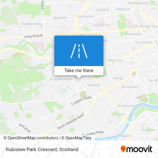 Rubislaw Park Crescent map