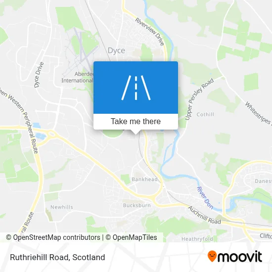 Ruthriehill Road map