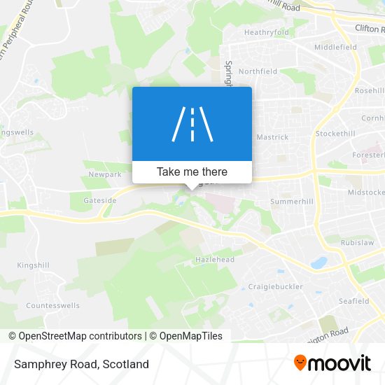 Samphrey Road map