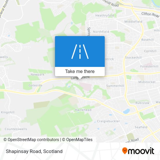 Shapinsay Road map