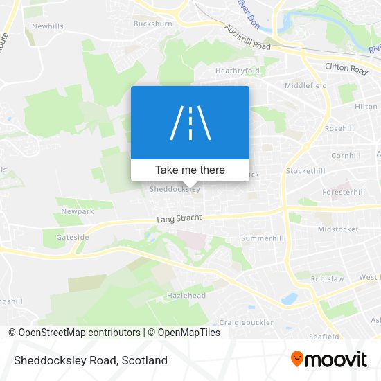 Sheddocksley Road map